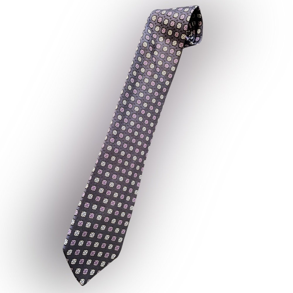 😎 Brooks Brothers dark purple 100% pure silk tie in excellent condition